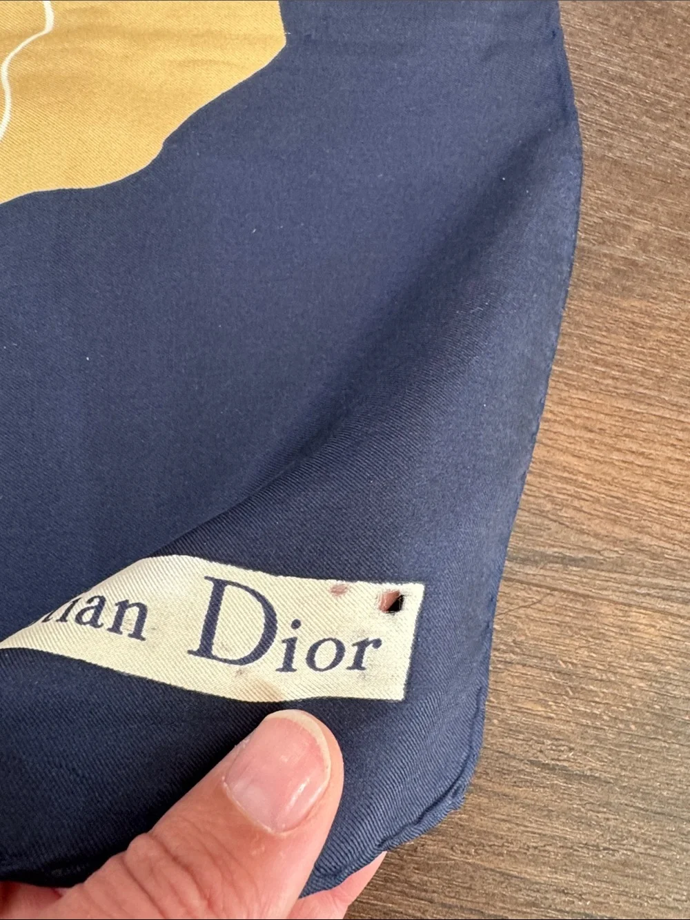 Floral Christian Dior Silk Scarf *Flawed*